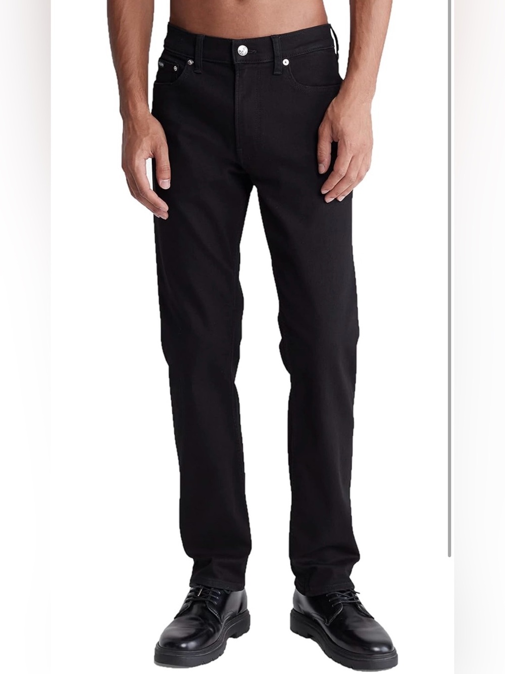 Calvin Klein Men's Black Straight-Leg Jeans W32xL30